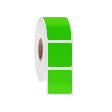 Ga International NitroTag Cryogenic Barcode Labels, 1x1, 3" Core, Green, 3000 Labels 247186G